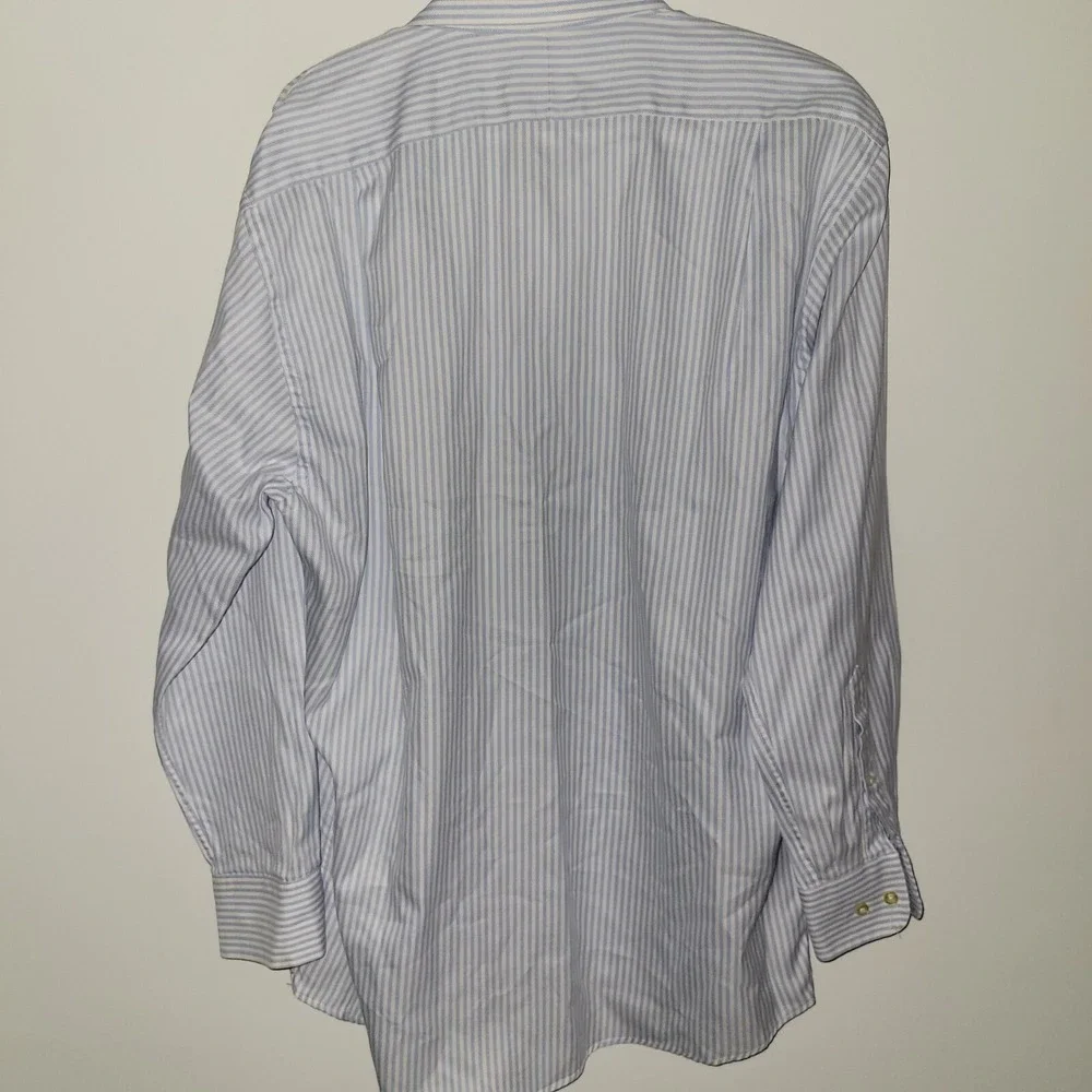 Peter Millar Long Sleeve Button Up‎ Shirt Men's Size Large 15.5 Vertical Striped
